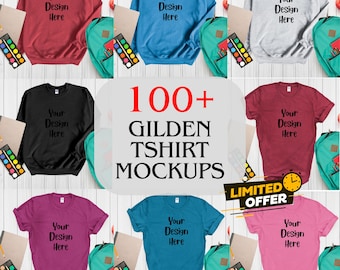 Gildan T-Shirt Mockup Bundle, Apparel Mockups (Digital Download)
