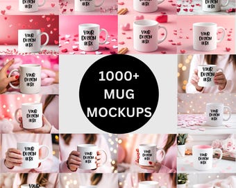 Tasse Mockup Bundle | 1000+ hochauflösende Kaffeetassen-Vorlagen