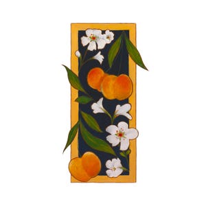 Mirabelles-Kunstdruck – Jugendstil (Blumen und Früchte) – A5-Poster in signierter limitierter Auflage, zum Einrahmen (hochwertiges Papier)