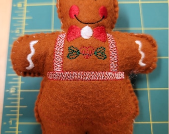 Gingerbread Man Wrist Pincushion - MadetoOrder & Customizable