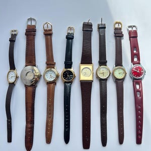 Leather vintage women's watches