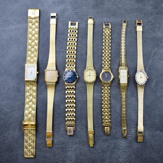 Vintage gold women's watches