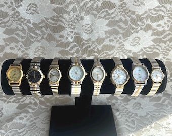 Two toned/mixed metal womens vintage watches
