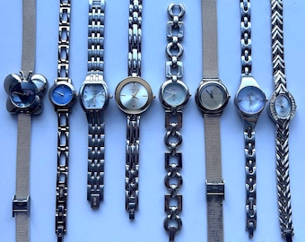 Silver vintage womens watches