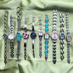 Womens vintage silver watches