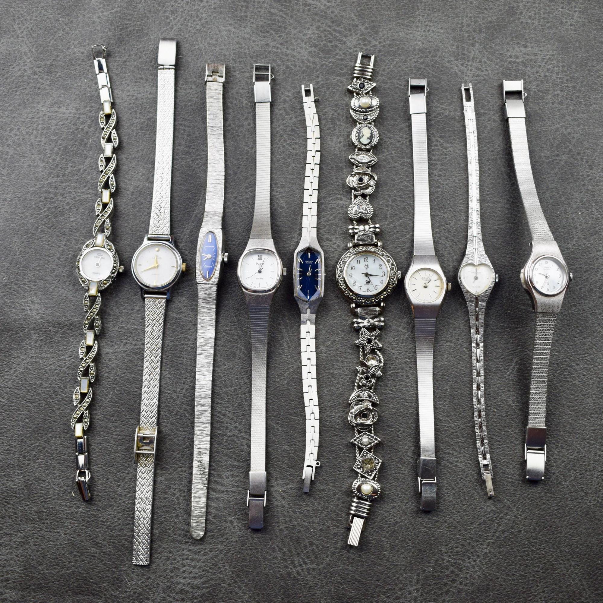 Vintage Chunky Silver Watch that still works! ??⭐️ il_fullxfull.7032765597_c61b.jpg main image 2