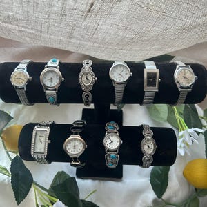 10 silver watches, sold separately