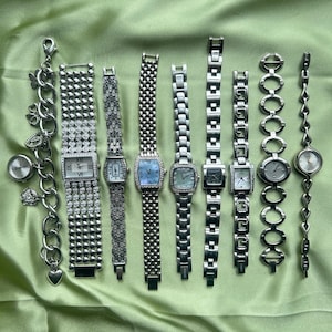 Womens vintage silver watches