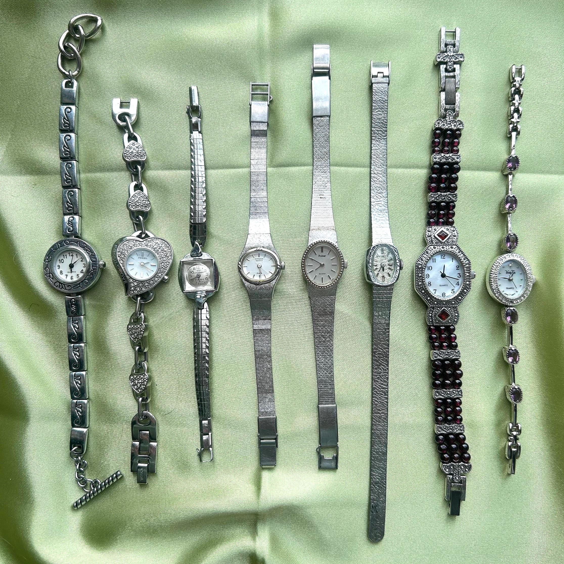 Womens Vintage Silver Watches - Etsy