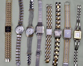 Gold and silver two toned womens vintage watches