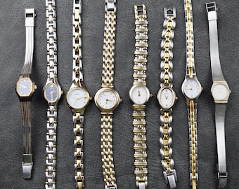 Vintage Gold and silver two toned womens watches