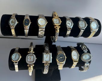 Vintage mixed metal womens watches