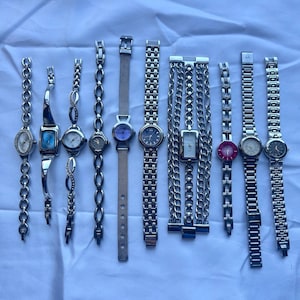 10 silver watches, sold separately