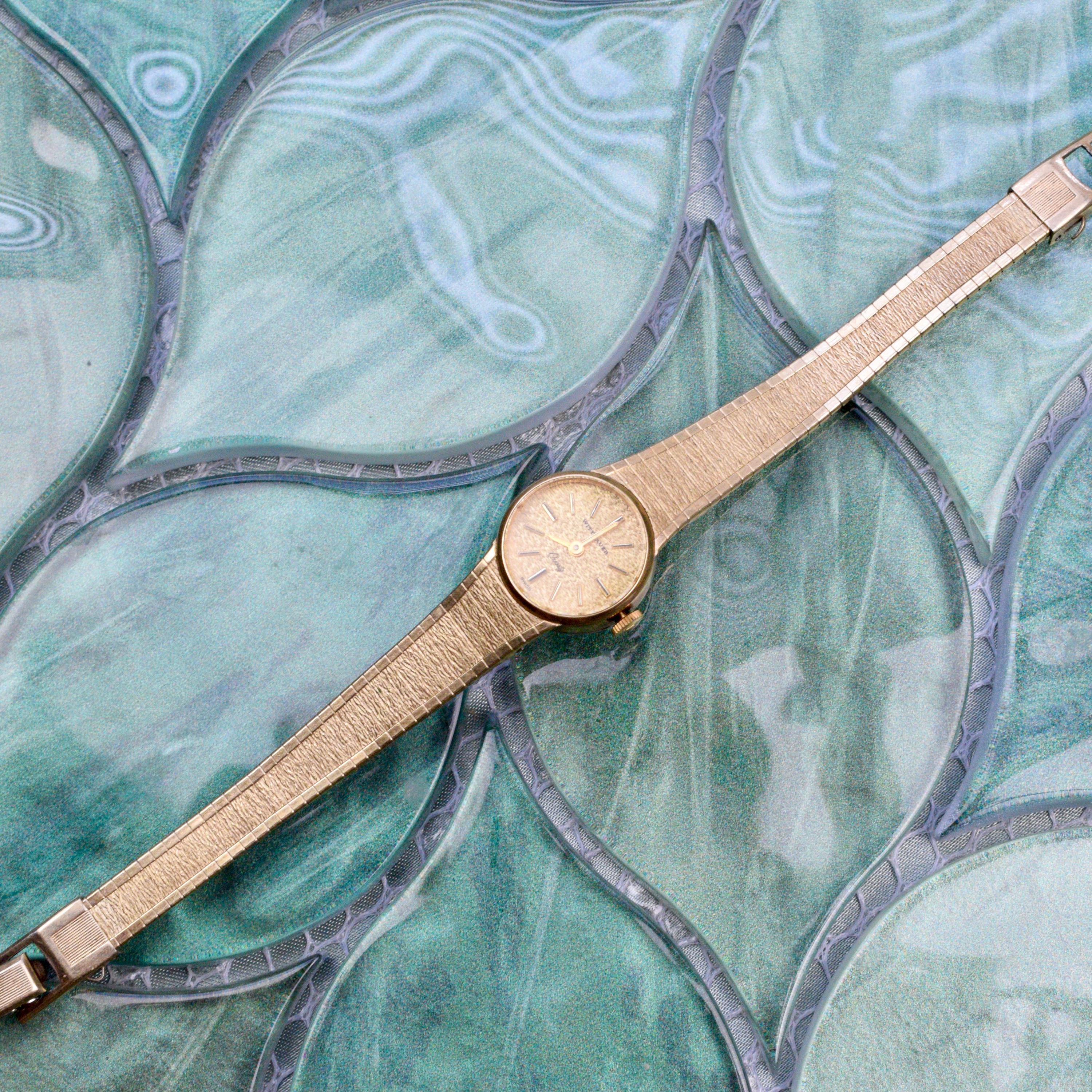 Mid Century lady Wittauer watch That asymmetric case and sunburst dial is absolute  main image 2