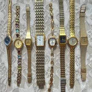 Vintage gold toned womens watches