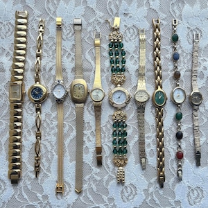 Vintage gold toned womens watches
