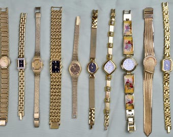 Vintage gold women's watches