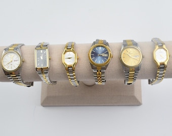 13 gold and silver two toned/mixed metal watches - Pick one