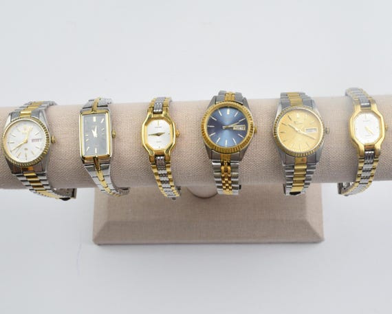 13 Gold and Silver Two Toned/mixed Metal Watches - Pick One - Etsy