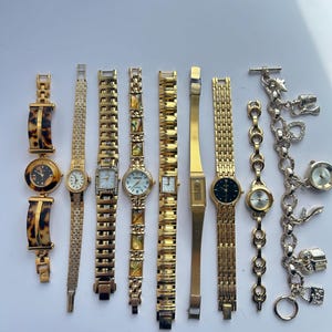 Vintage gold toned womens watches