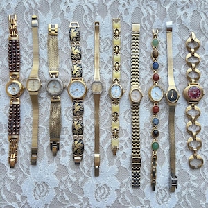 Vintage gold toned womens watches