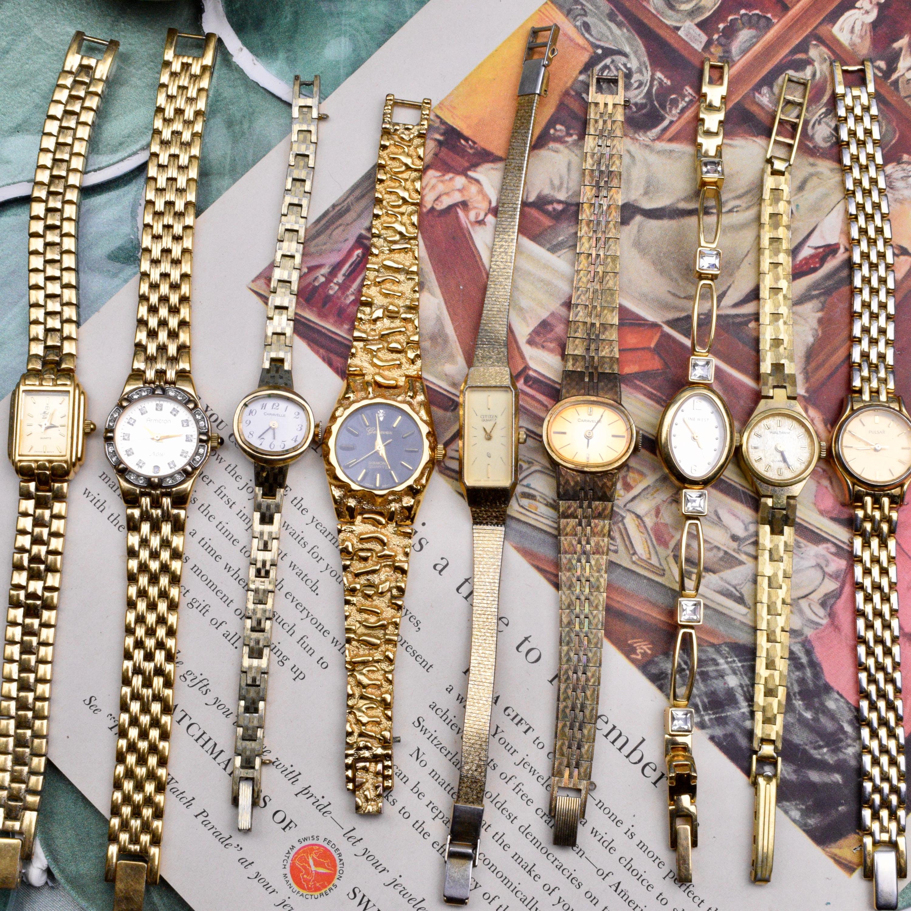 Vintage pulsar watch gold - Pulsar レディース 腕時計 クォーツ 