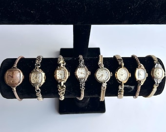 Vintage gold womens watches - sold separately