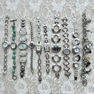 Silver vintage women's watches