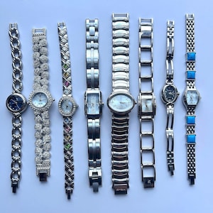 Womens vintage silver watches