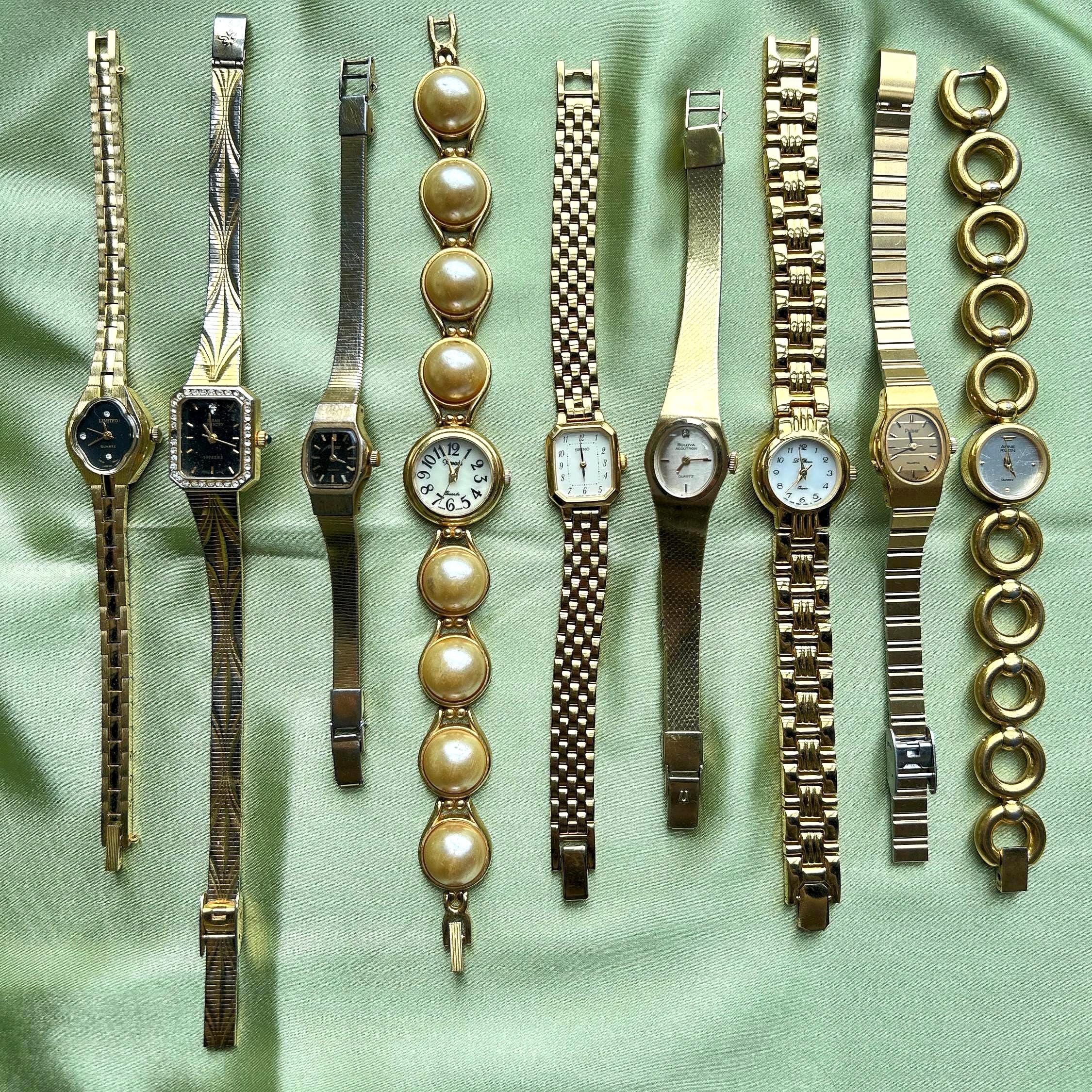 Vintage gold womens watches - sold separately