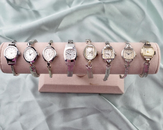 Vintage Silver Watch for Women, Wristwatch, Antique Feminine Mechanical Watch, Anniversary Gift for Her