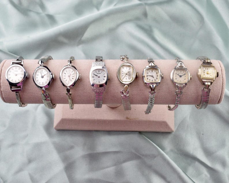 Vintage Silver Watch for Women, Wristwatch, Antique Feminine Mechanical Watch, Anniversary Gift for Her bild 1
