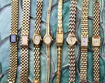 Vintage gold women's watches