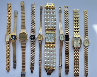 Vintage gold womens watches