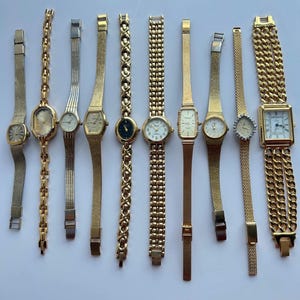 Vintage gold toned womens watches