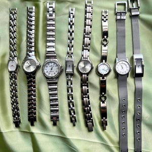 Womens vintage silver watches
