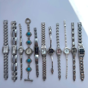 Silver vintage women's watches