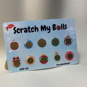 Défi de Noël Grattez mes boules A5 || Décorations de Noël || Économies || Économisez 30