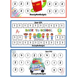 Back To School Mini Savings Challenges | Set of 3 | Low Budget