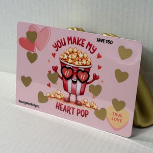 Défi à gratter POP You Make My Heart | A5 | Économisez 50 | Saint-Valentin | Amour