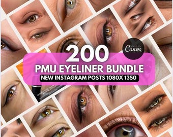 Eyeliner Tattoo instagram posts, eyeliner pmu photo, Permanent Makeup Eyeliner Templates | Pmu Artist Instagram canva| PMU Eyeliner reel