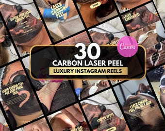 Carbon Laser Peel Instagram reels | 30 Reels for Estheticians & Med Spas | laser skin resurfacing | chemical peel | Carbon Laser Facial reel