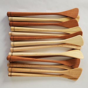 Spatula Wood Wooden Cherry Maple Spurtle