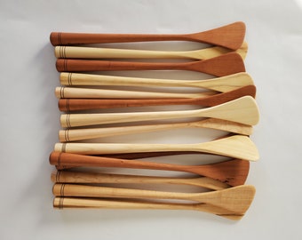 Spatula Wood Wooden Cherry Maple Spurtle