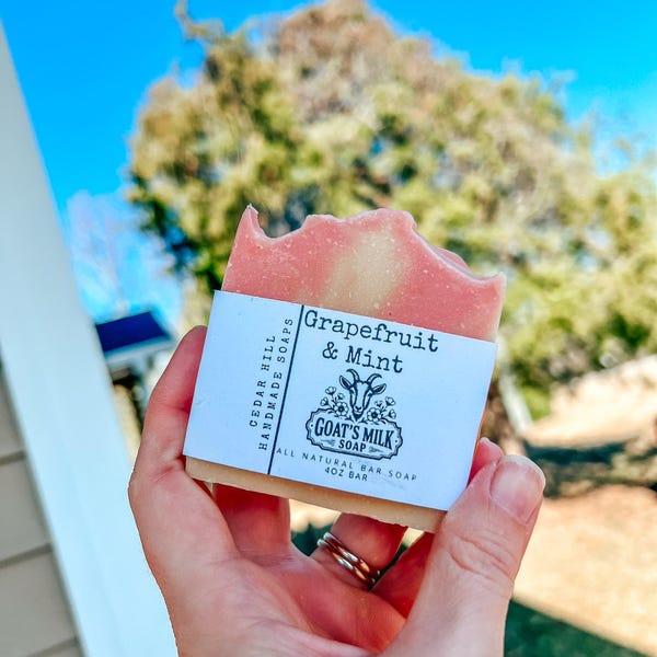 Grapefruit & Mint Goat Milk Soap