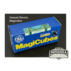 Magicubes GE vintage – Boîte de 3 pour appareils photo argentiques – Accessoire de photographie – Utilisation instantanée et Instamatic