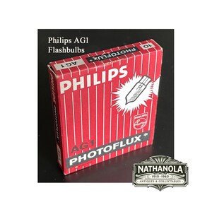Flashes AG1 vintage de varias marcas – Caja de 10 flashes NOS – Flash para cámara de película de las décadas de 1950 y 1970 – Fotografía analógica