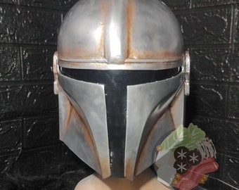 Casco Beskar mandaloriano de Din Djarin: casco de resina portátil