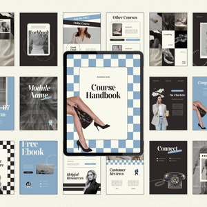 Canva Workbook Template for Coaches & Course Creators, Coaching Tools, Ebook Worksheets, Modern Magazine, Business Brochure, Lead Magnet