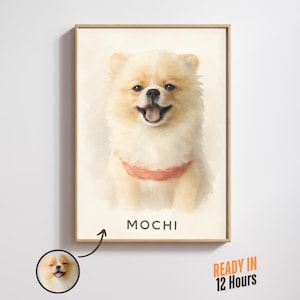 Retrato de mascota personalizado a partir de una foto, retrato de perro, retrato de gato, arte digital para mascotas, regalo personalizado para mascotas, arte mural conmemorativo para mascotas, dibujo de animales